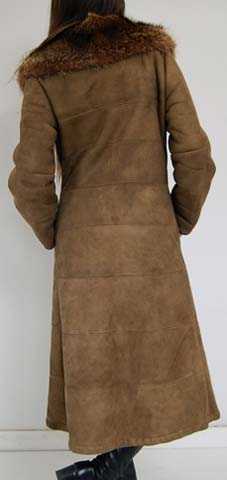 70s Shearling Racoon Fur Sheepskin Princess Coat