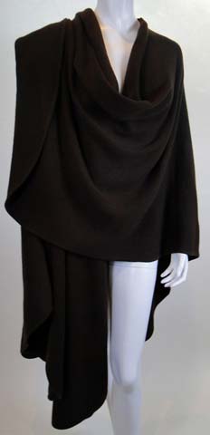 70s Halston Cashmere Cape Poncho