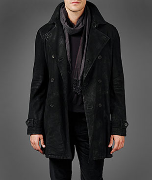 John varvatos trench on sale coat