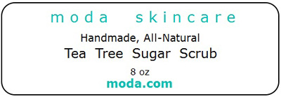 Tea Tree Sugar Scrub - Moda